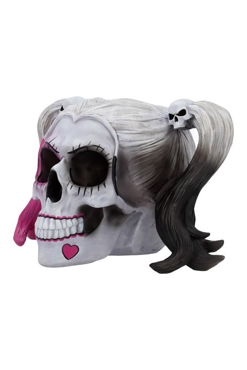 Little Monster Harley Skull Statue