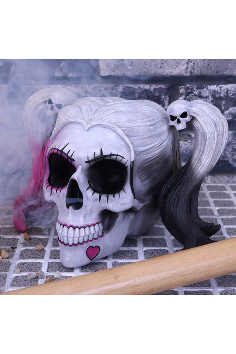 Little Monster Harley Skull Statue