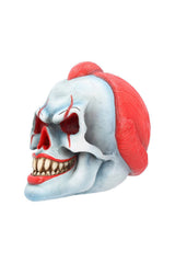 Play Time Skull Scary Horror Clown Head Statue
