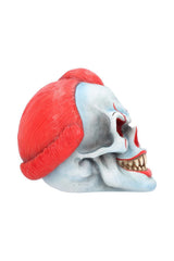 Play Time Skull Scary Horror Clown Head Statue