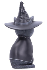 Figura de gato con sombrero de bruja Purrah