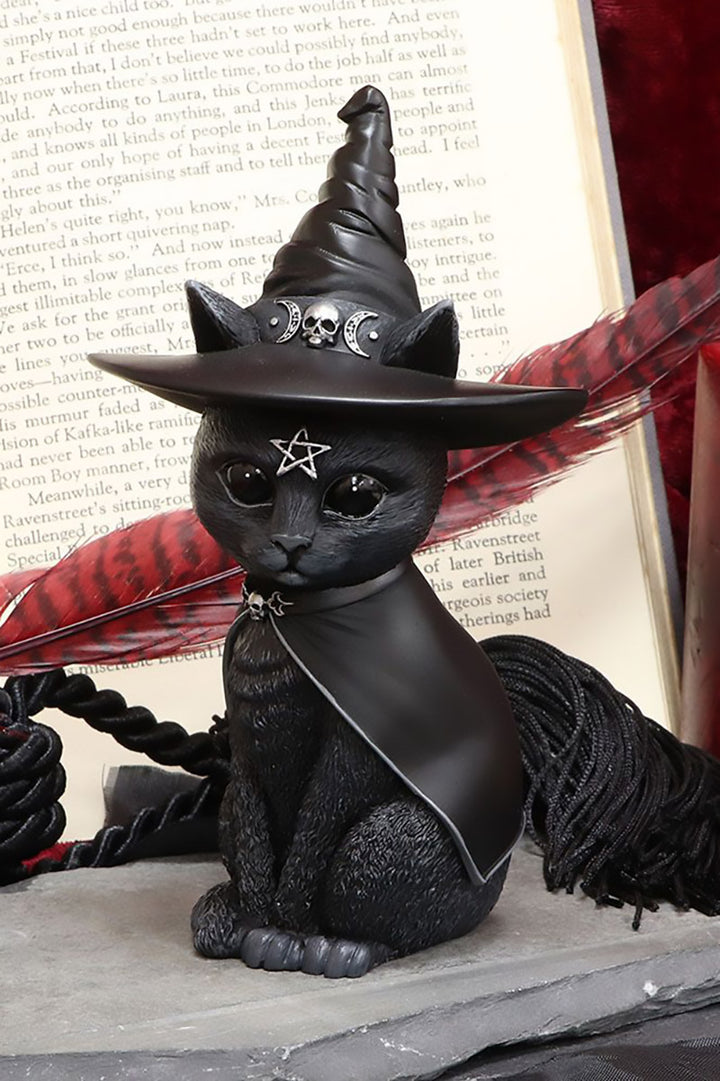 Purrah Witch Hat Cat Figurine