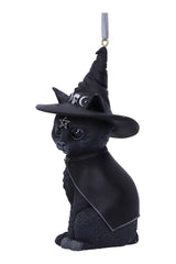 Purrah Black Witch Cat Hanging Ornament