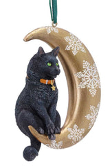 Lisa Parker Moon Cat Hanging Ornament