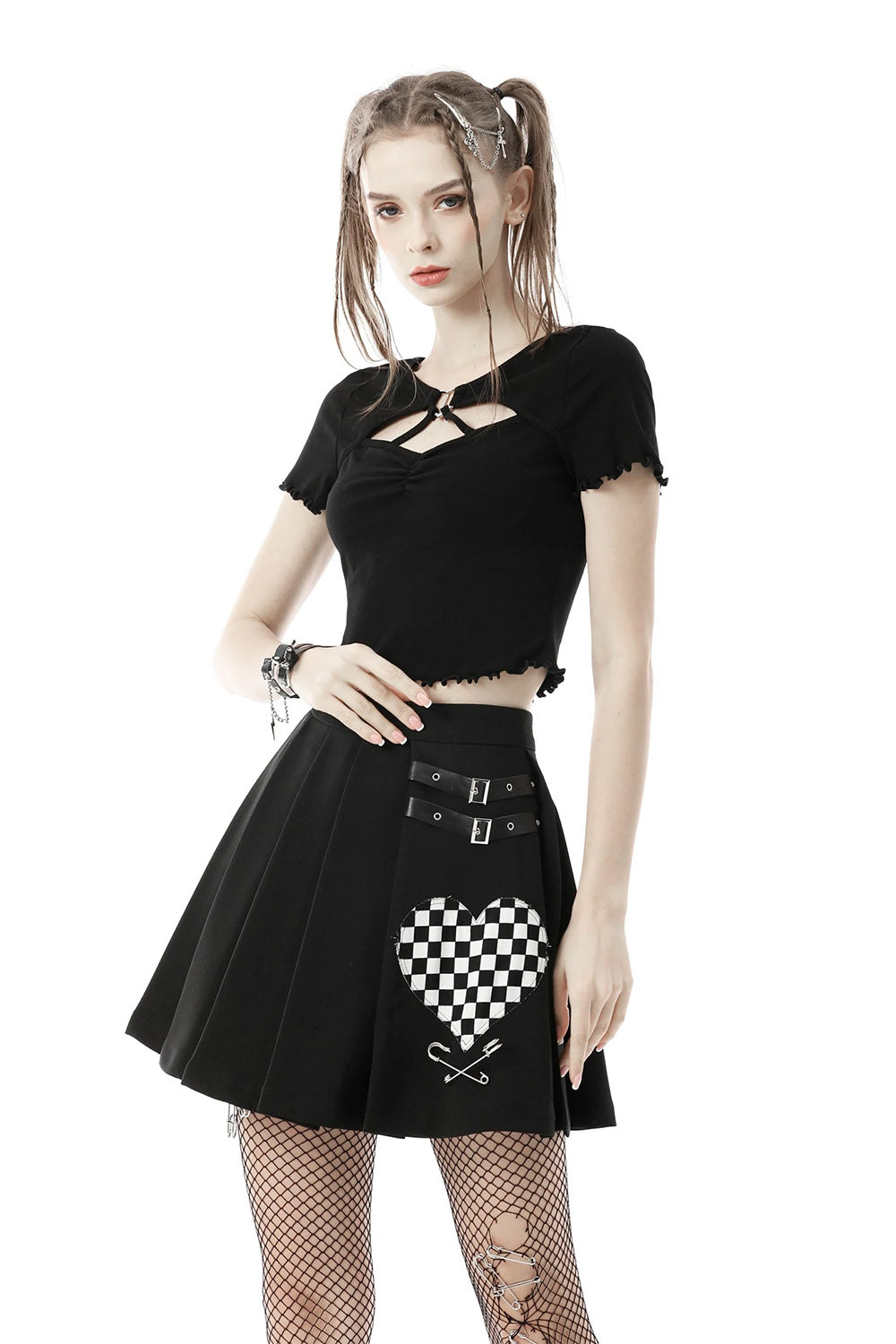 Wicked Wonderland Pleated Skirt
