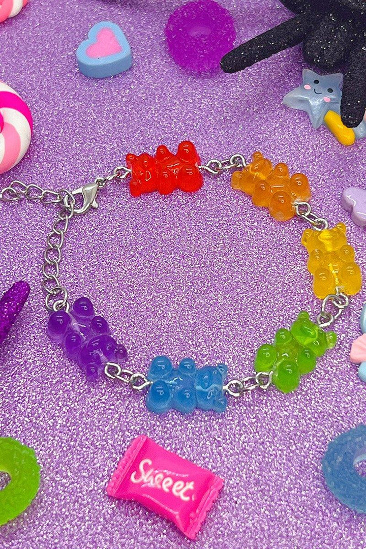 Tentacle Vomit Candy Crush Gummy Bear Bracelet - VampireFreaks