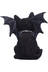 Vampuss Black Bat Cat Sculpture