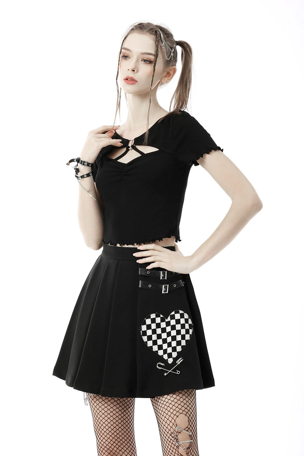 Wicked Wonderland Pleated Skirt