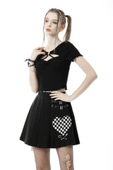 Wicked Wonderland Pleated Skirt