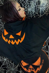 Reversible Trick Or Treat Pumpkin Cape