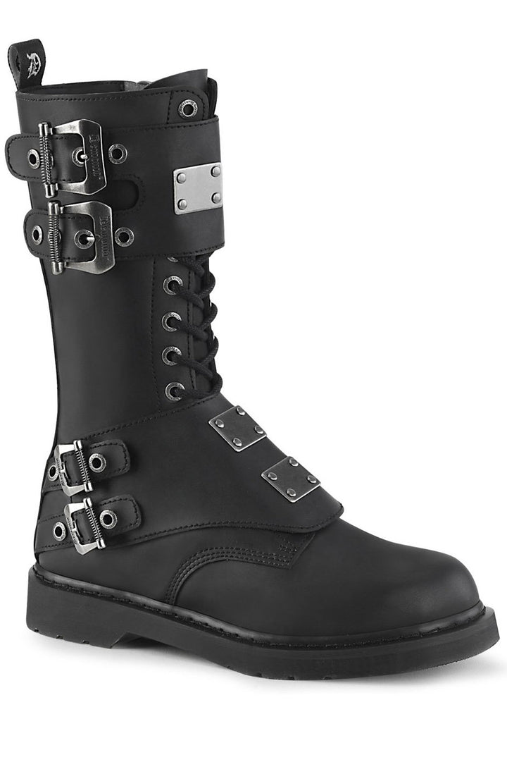 Monster BOLT-345 Boots [Black Vegan Leather]