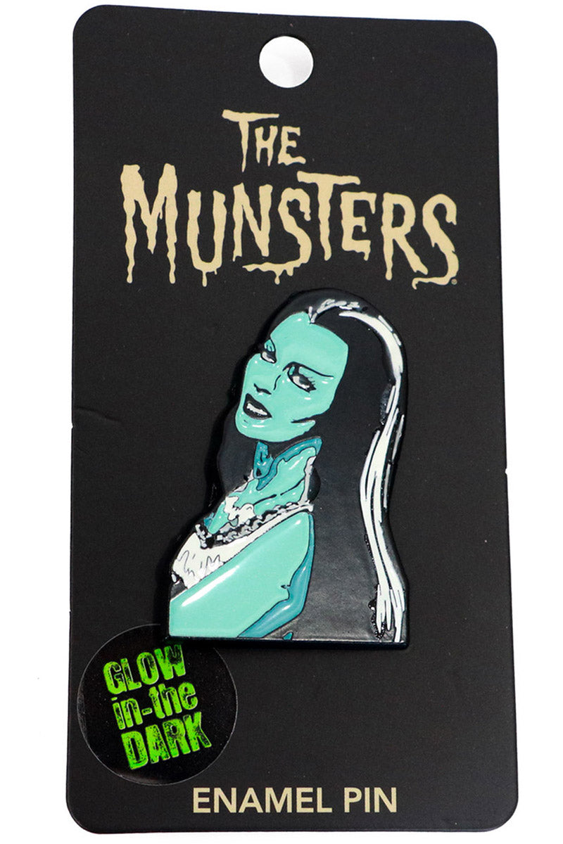 Lily Munster Enamel Pin [Glows in the Dark]