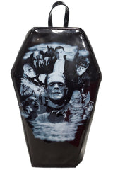 Monster Mash Collage Coffin Backpack