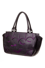 Night Flight Bat Handbag [BLACK/PURPLE]