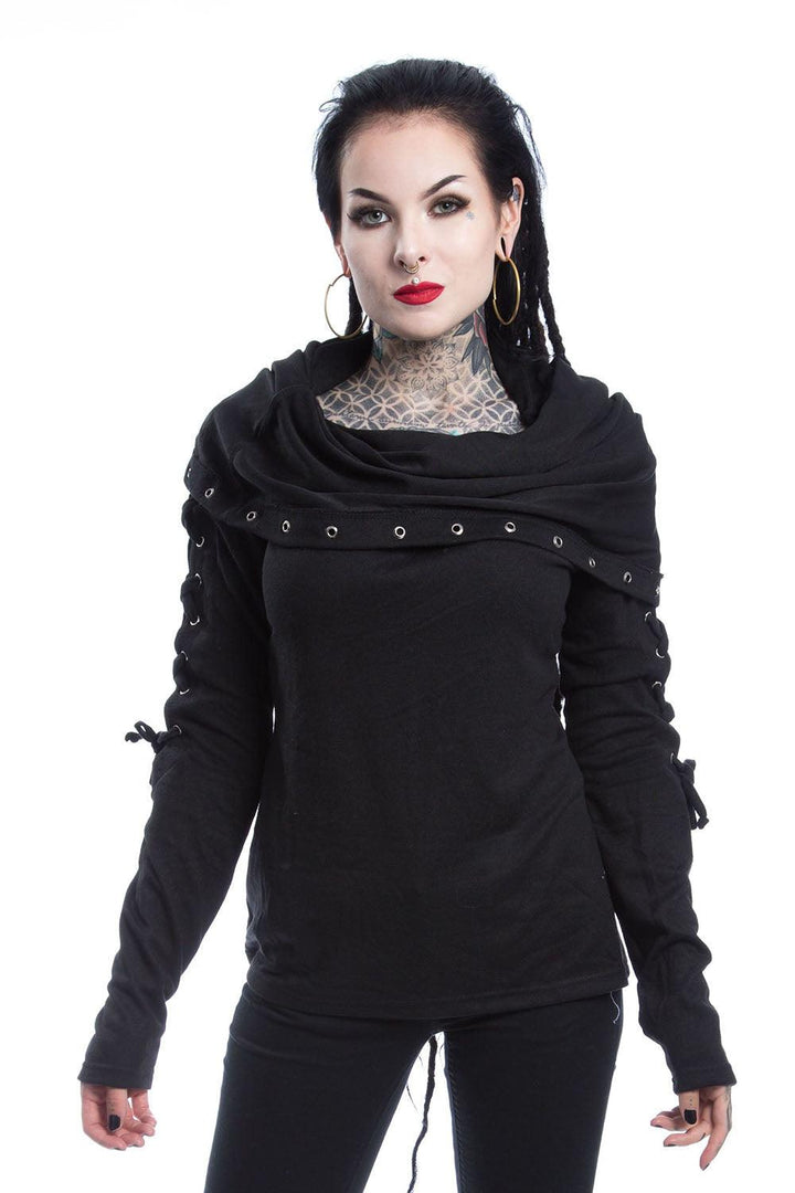 womens gothic cowl hood jacket hoodie