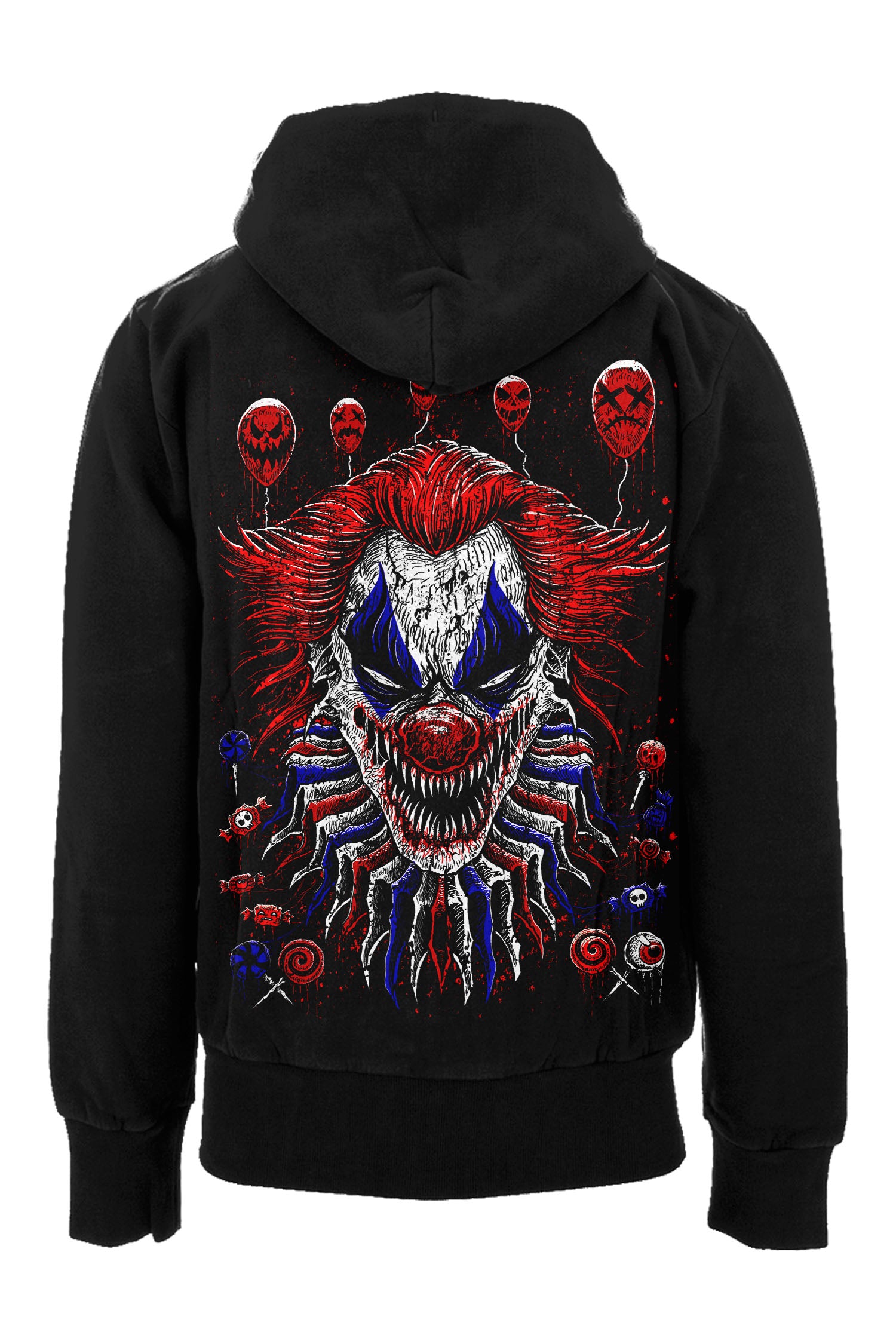 Creepy Circus Clown in popular The Box | Unisex Hooded Sweatshirt