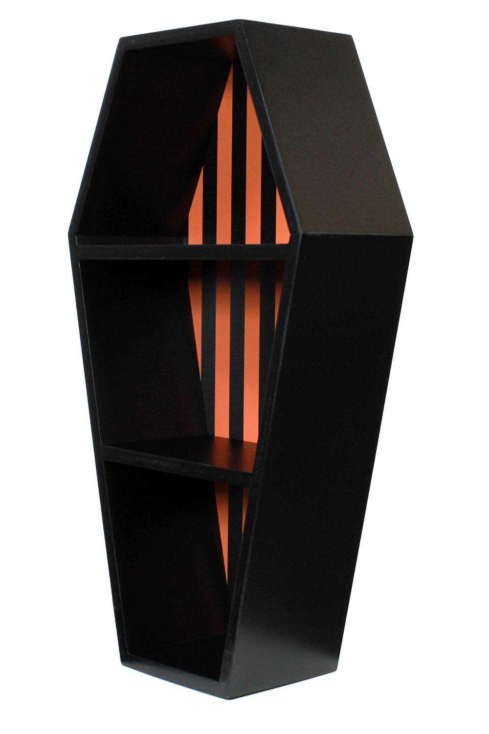 Striped Coffin Shelf [PUMPKIN/BLACK]