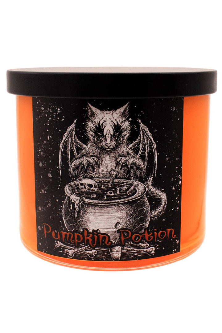 VampireFreaks Conjuring Cat Pumpkin Potion Candle - VampireFreaks
