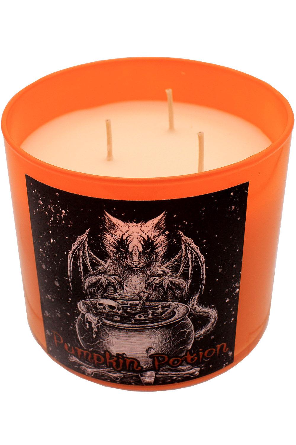 VampireFreaks Conjuring Cat Pumpkin Potion Candle - VampireFreaks