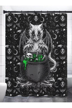 Conjuring Cat Shower Curtain