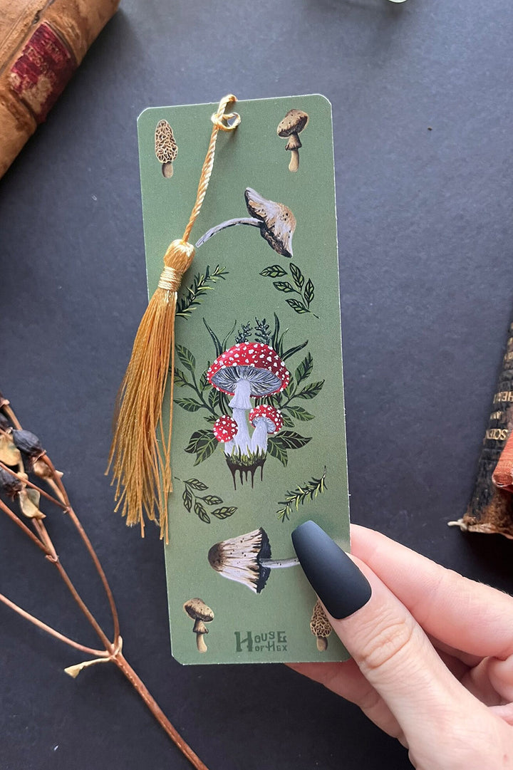 Mushroom Bookmark [SAGE GREEN]