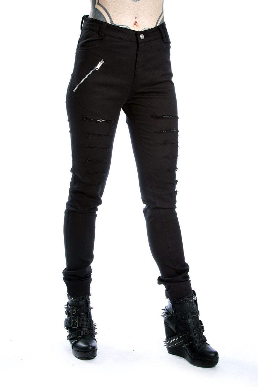 womens black distressed skinny jeans 