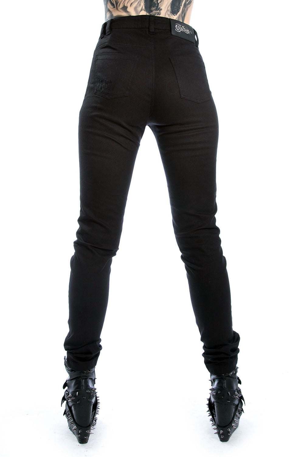 womens high waisted distressed pants