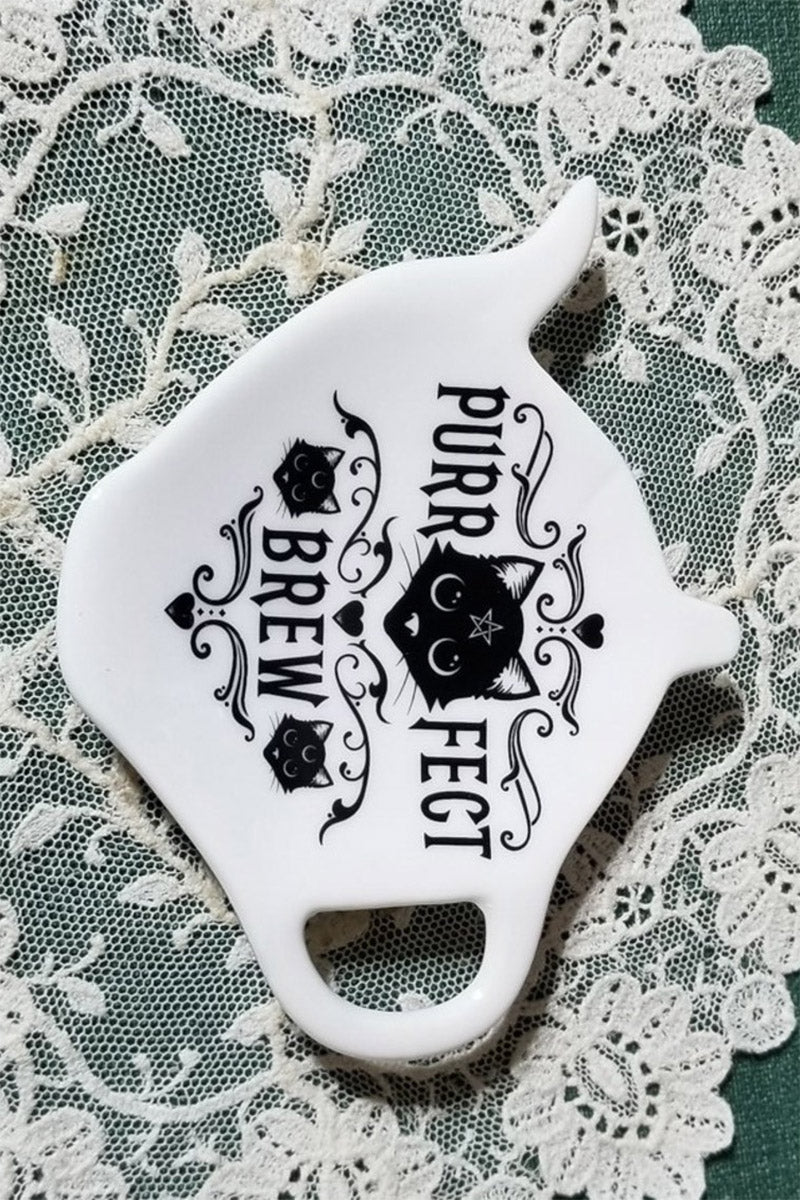 Purrfect Brew Tea Bag & Spoon Rest