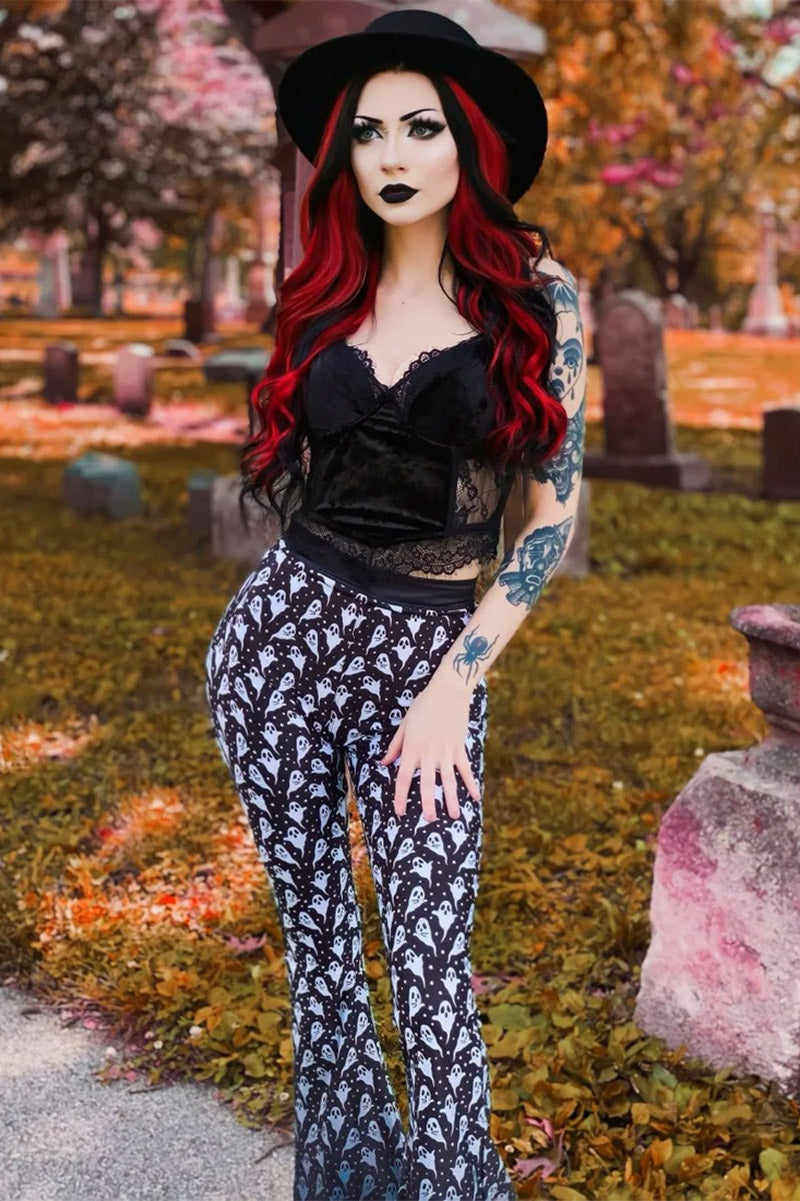 Fading Baby Ghoul Flare Pants