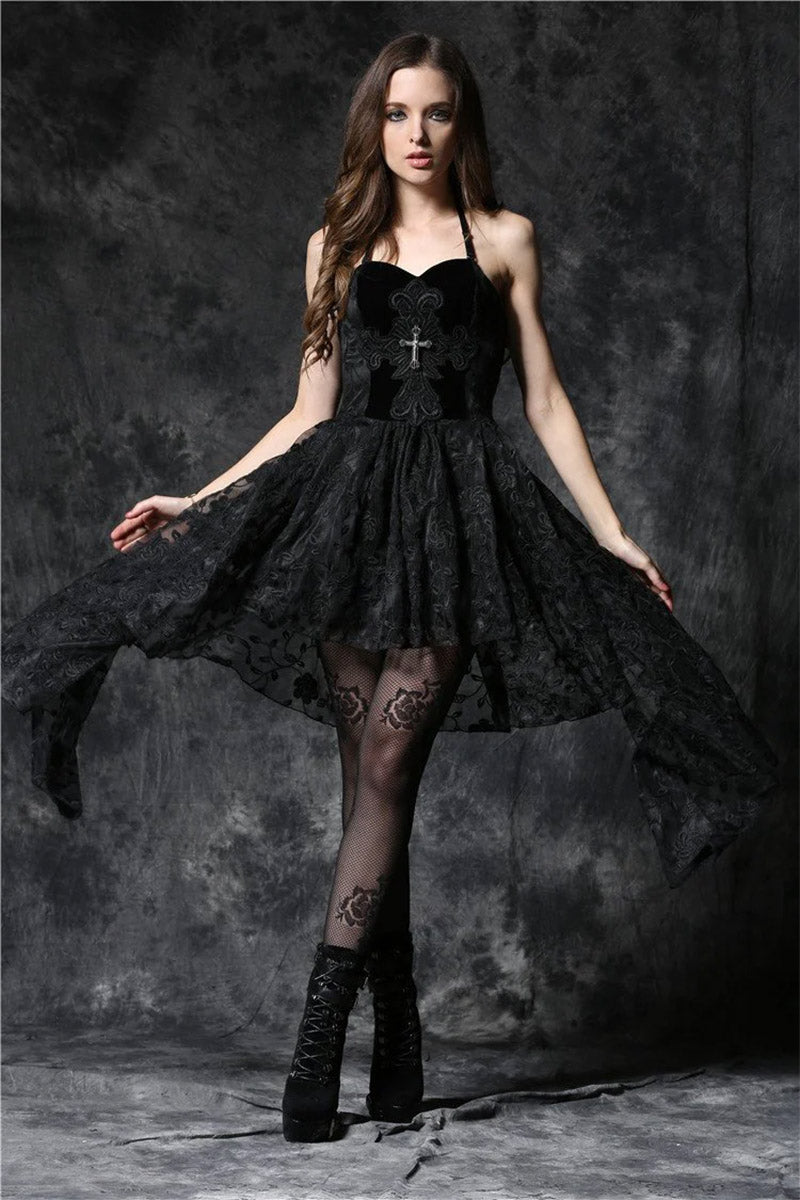 Black Ritual Velvet Dress