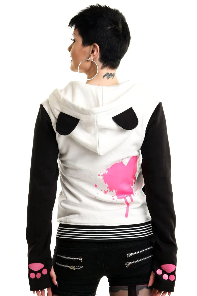 KP Mase Hoodie [WHITE/BLACK] – VampireFreaks