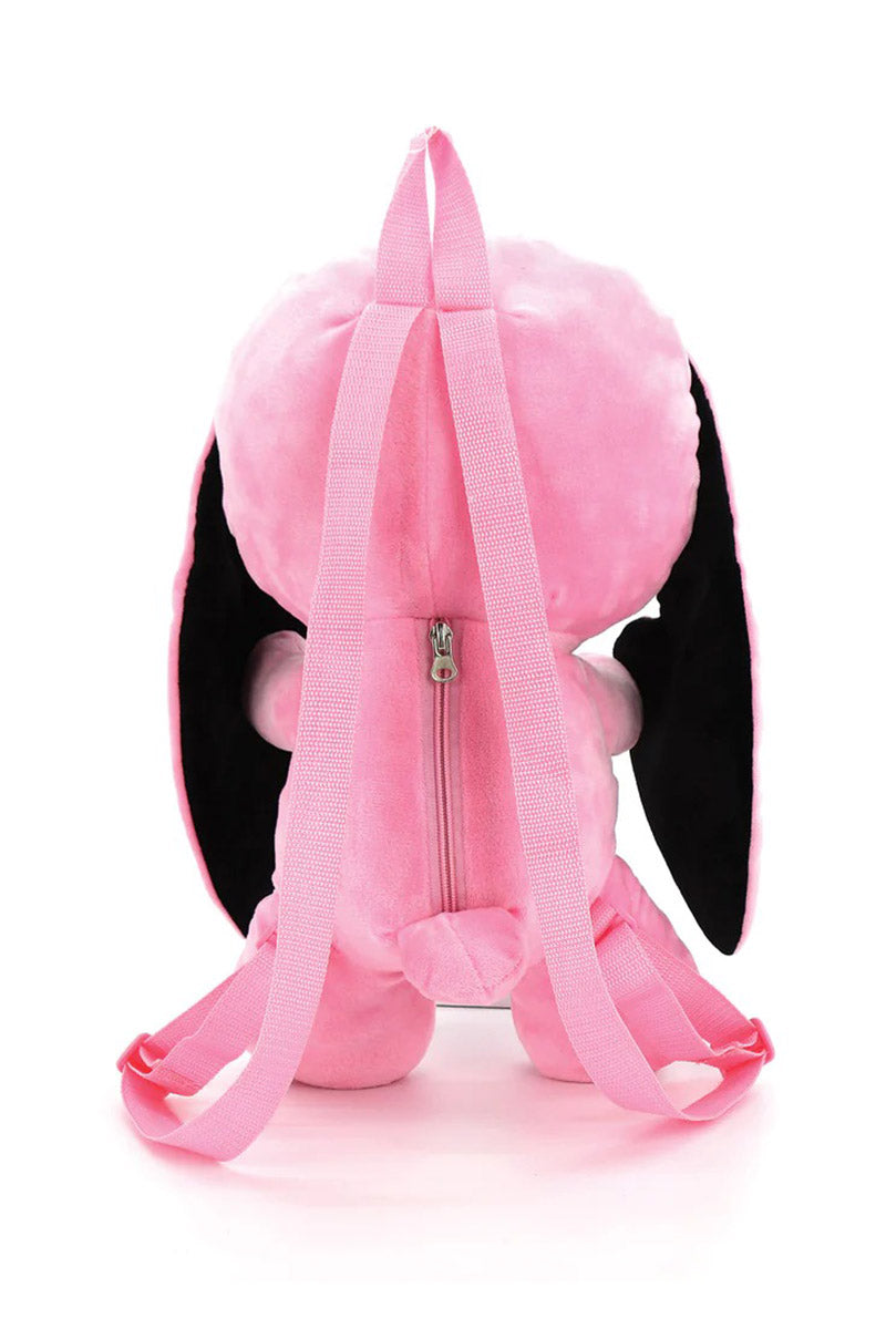 Plush Stuffed Animal Backpack Bunny Backpack with Adjustable Gift for Women  Girl (Grey+White)