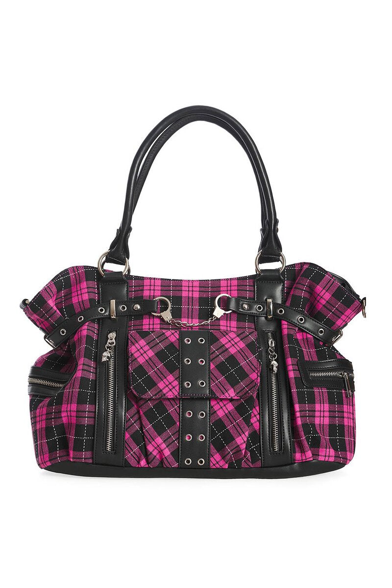 Punk Pink Plaid Bag [PINK]