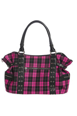 Punk Pink Plaid Bag [PINK]