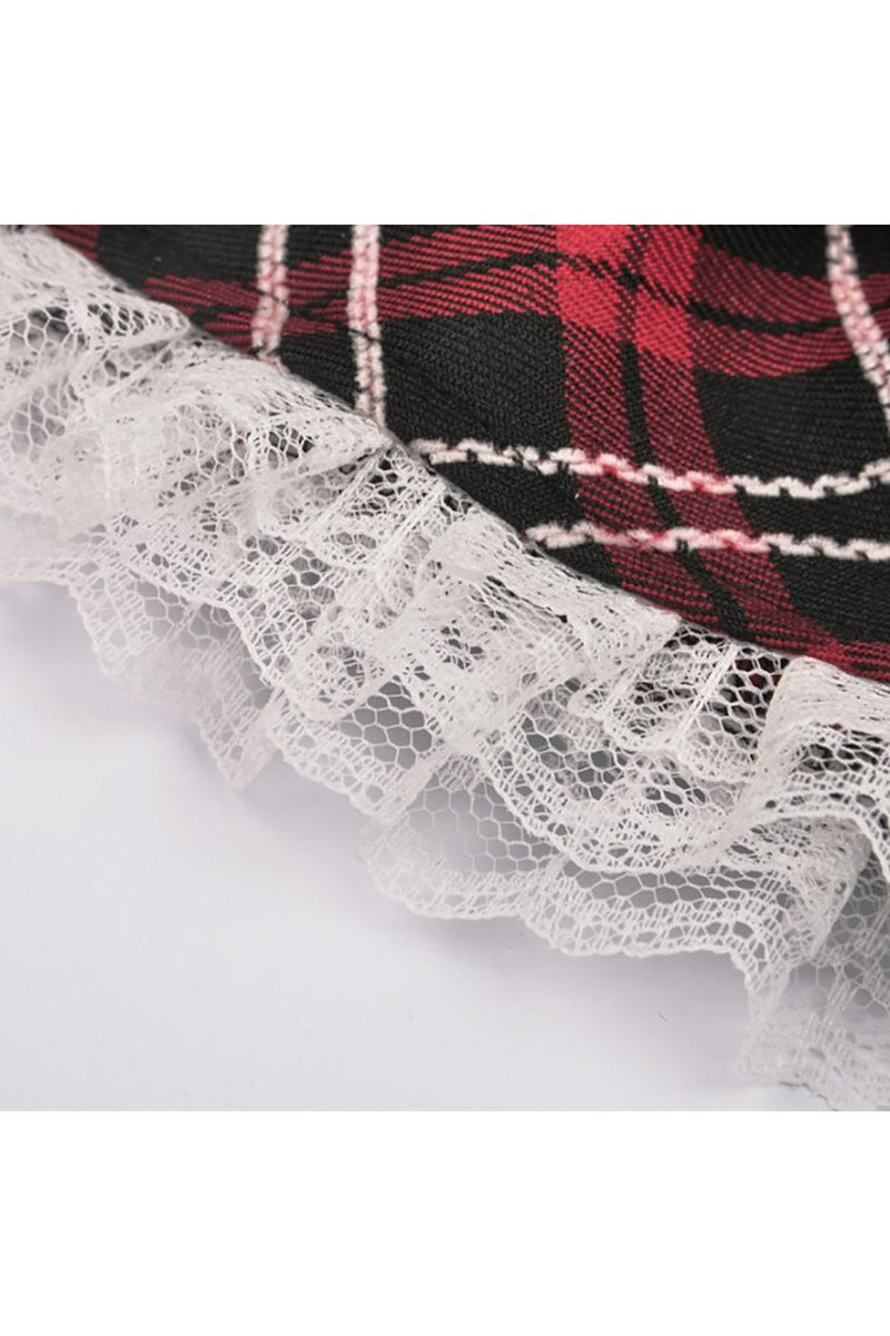 Punk Cupcake Plaid Skirt