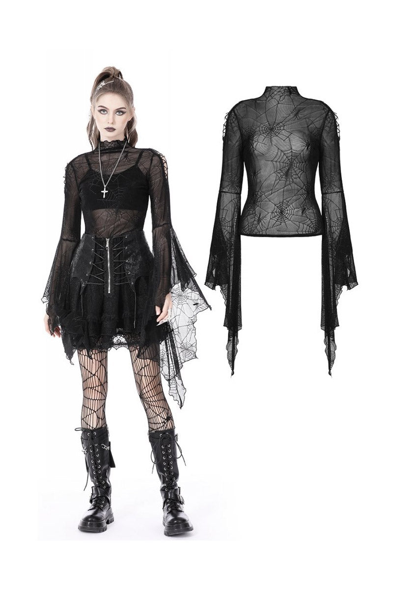 Spiderling Mesh Top – VampireFreaks