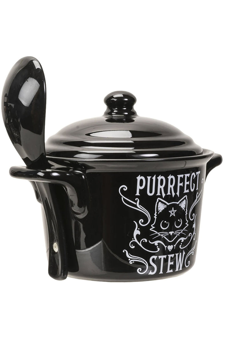 Purrfect Stew Bowl & Spoon Set