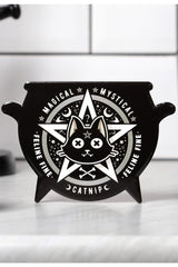 Zauberhaftes Katzenminze-Kessel-Untersetzer-Set