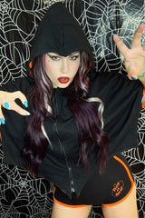 Reversible Trick Or Treat Pumpkin Cape