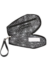We Belong Dead Frankenstein & Bride Glitter Coffin Wallet