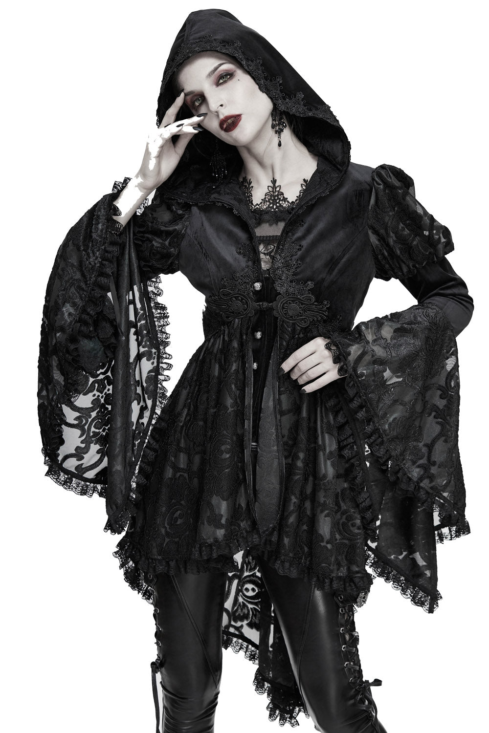 Witcheress Floral Lace Tailcoat
