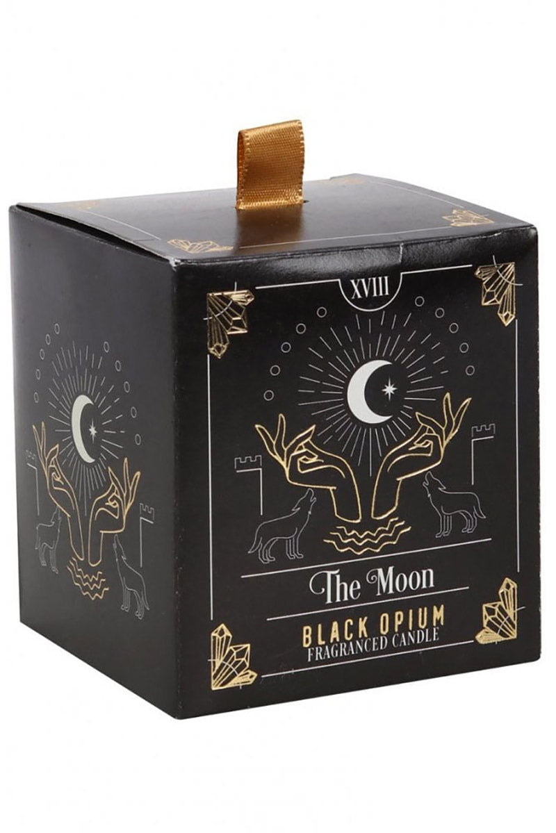 The Moon Tarot Candle [Black Opium Scent]
