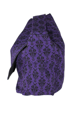 Purple Damask Messenger Bag