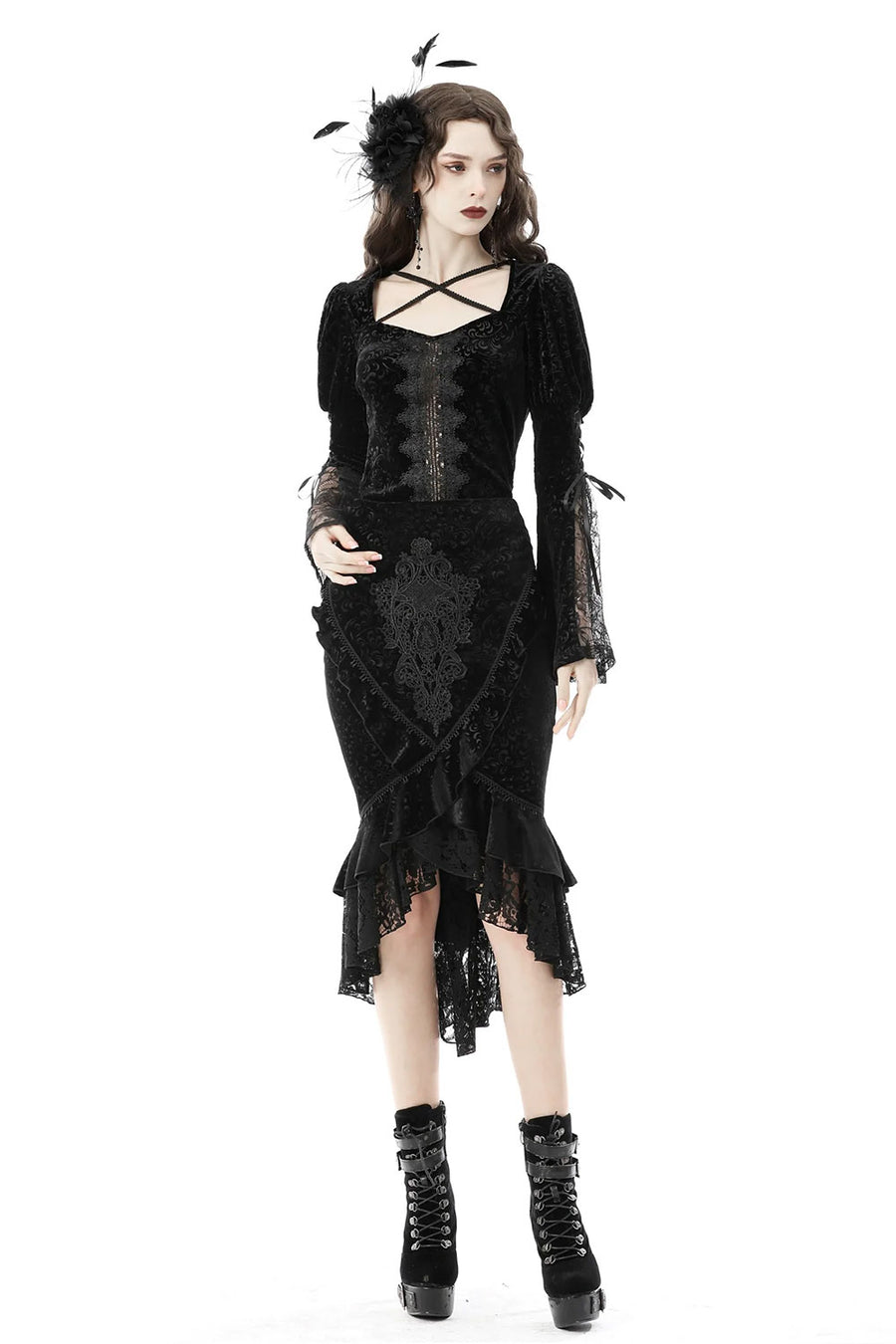 Ghostling Vintage Goth Skirt – VampireFreaks