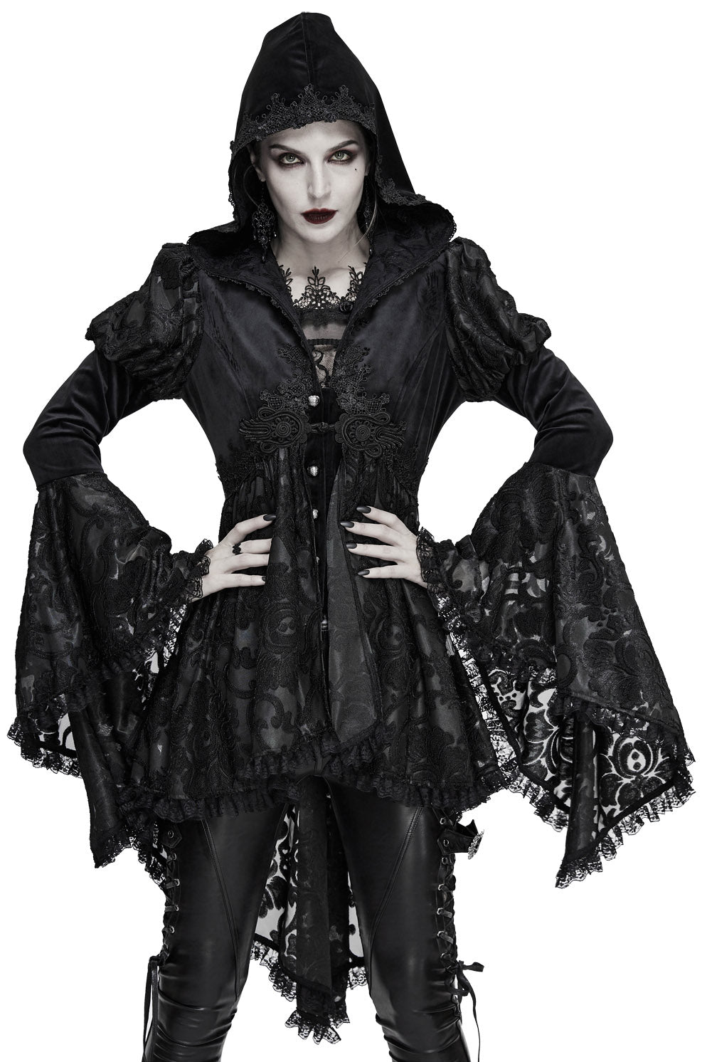 Witcheress Floral Lace Tailcoat