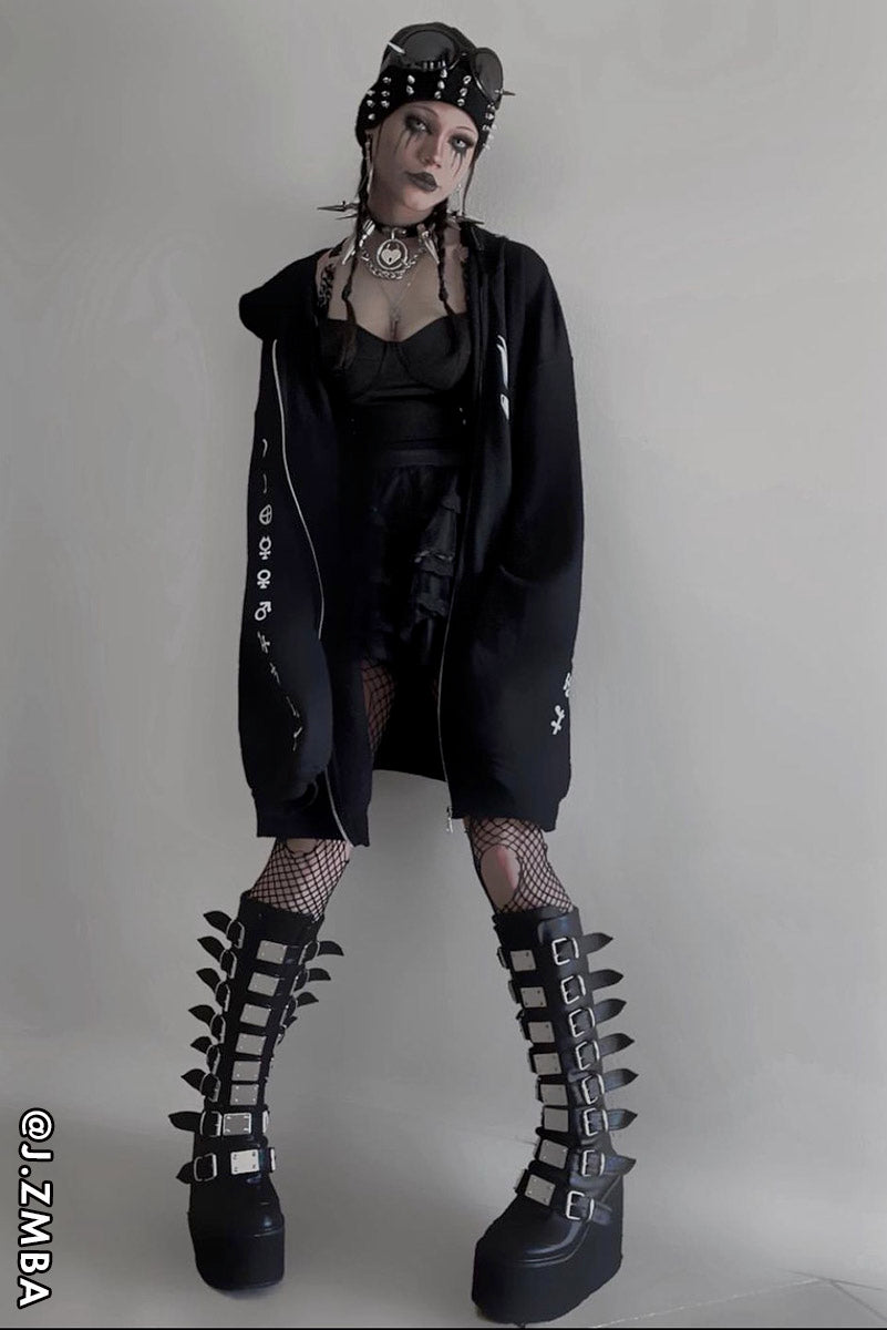 Slayeress Buckle Wide-Calf Boots [Swing-815WC Platforms]