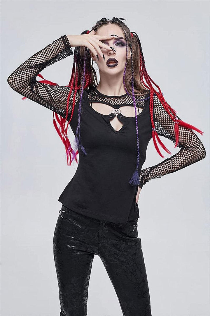 Devil Fashion Daily Ritual Fishnet Top - VampireFreaks