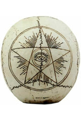 Ouija-Schädel-Skulptur