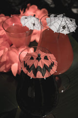 Spooky Cocktail Umbrellas [PUMPKIN]