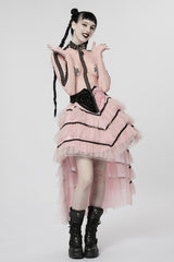 Pink Death Tulle Skirt [PINK]
